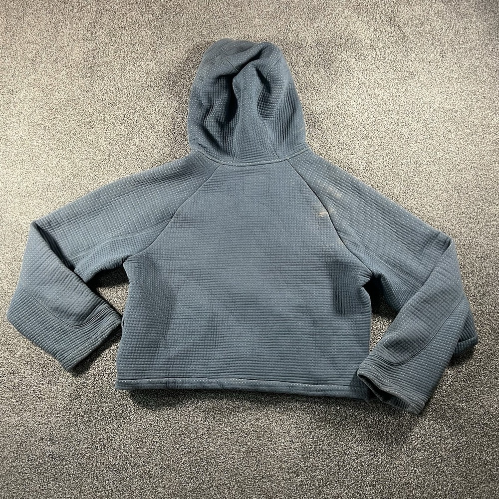 Nike Therma-FIT Full Zip Hoodie Women's Medium Blue Waffle Textured Training - Picture 7 of 9